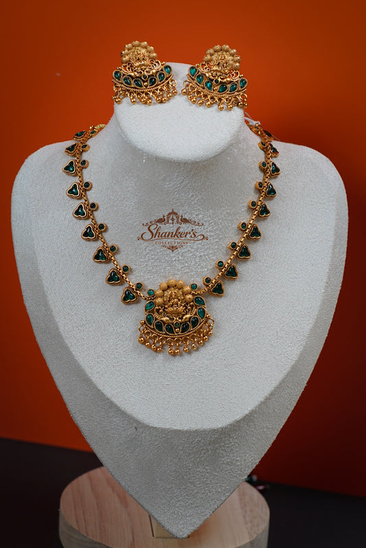Necklace with Lakshmi pendant