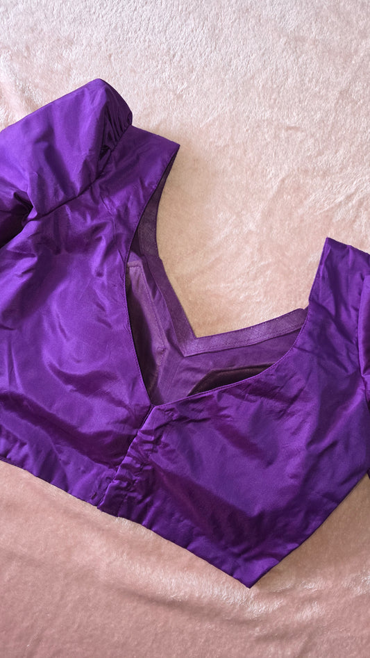 Readymade Blouse - Violet Plain