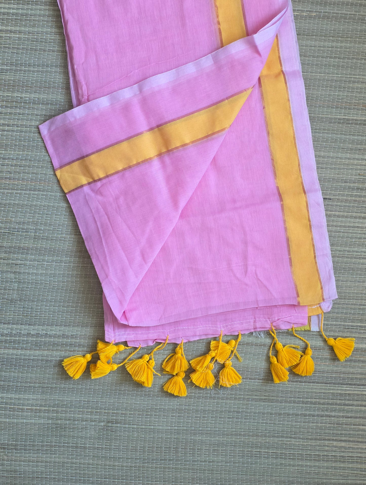 Mulcotton sarees - pink