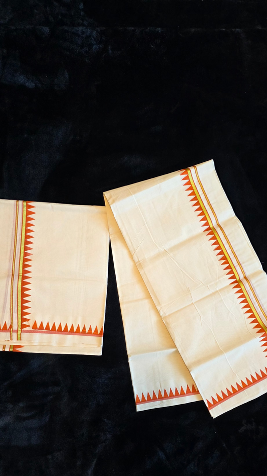 Puliyila temple border set mund