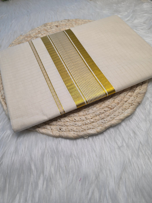 Kerala kasavu saree