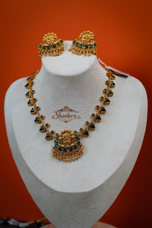 Necklace with Lakshmi pendant