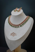 Necklace Green AD stones