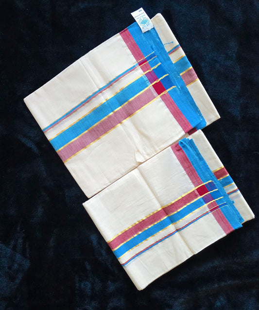 Mulloth Set mund -Pure Handloom certified
