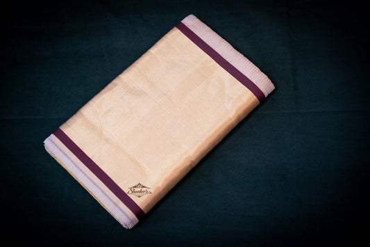 Pure Handloom Micro checks Kerala Traditional Saree