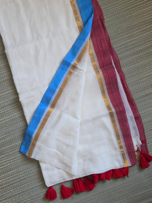 Mulcotton sarees small border