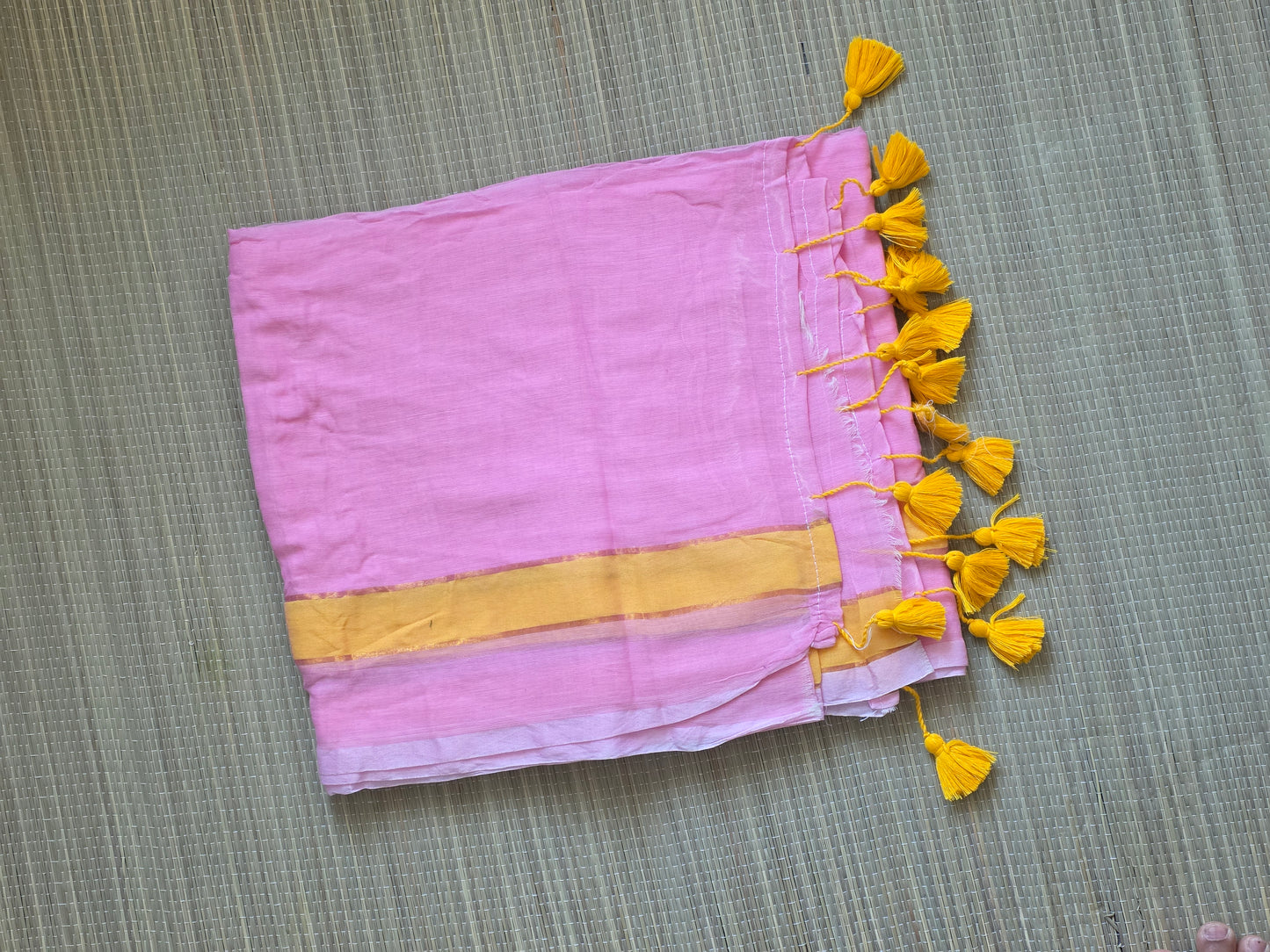 Mulcotton sarees - pink