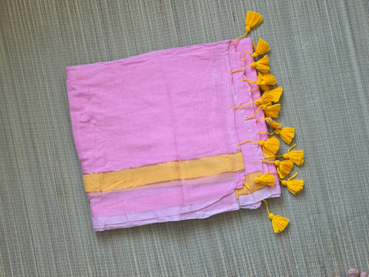 Mulcotton sarees - pink