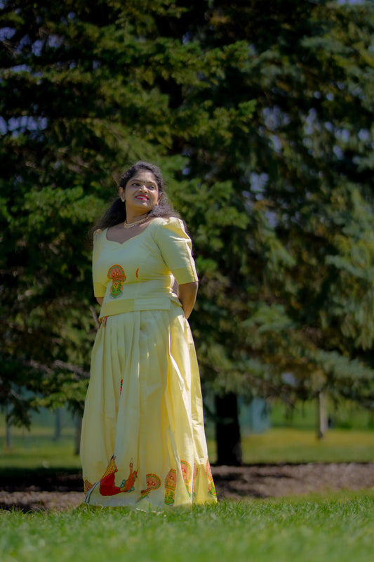 Kathakali printed skirt and top