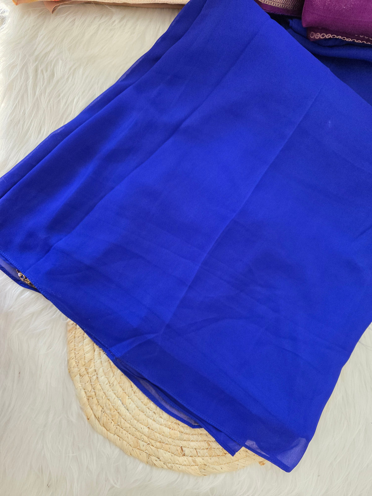 Aline Top with beadsworks - Royal blue