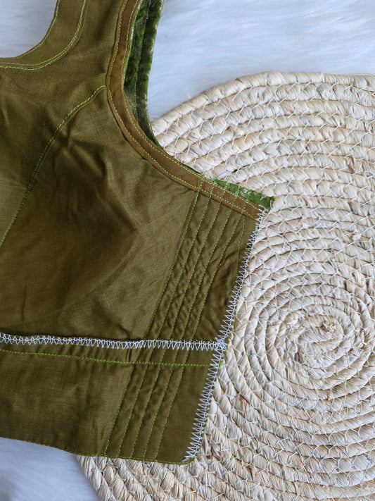 Readymade blouse - Olive Green