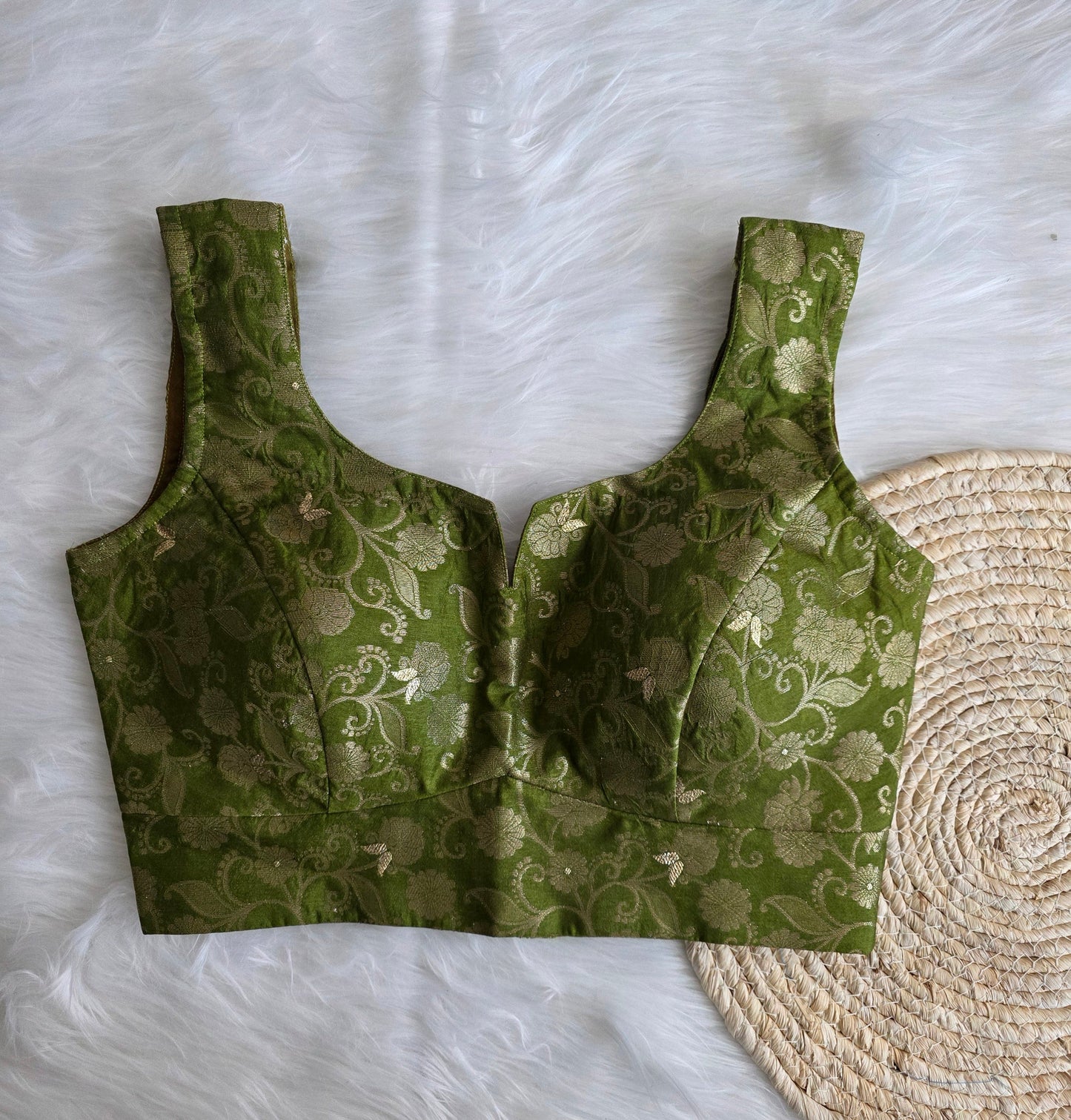 Readymade blouse - Olive Green