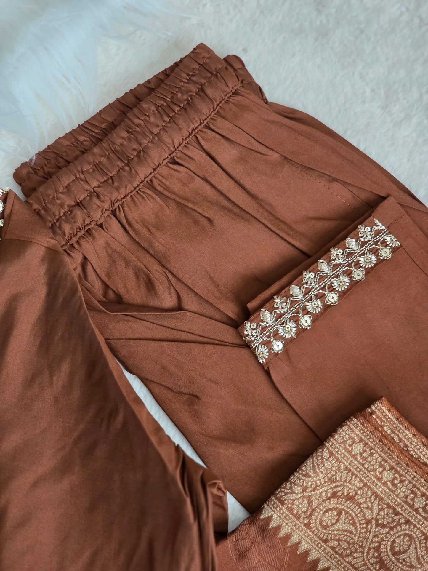 Premium brown color 3 piece set