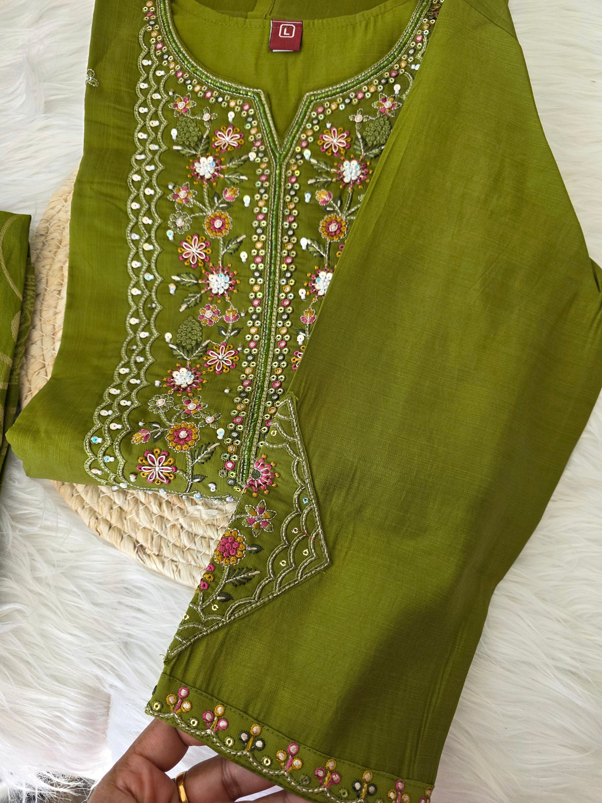 3 piece set - olive green