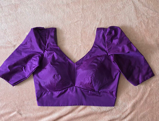 Readymade Blouse - Violet Plain