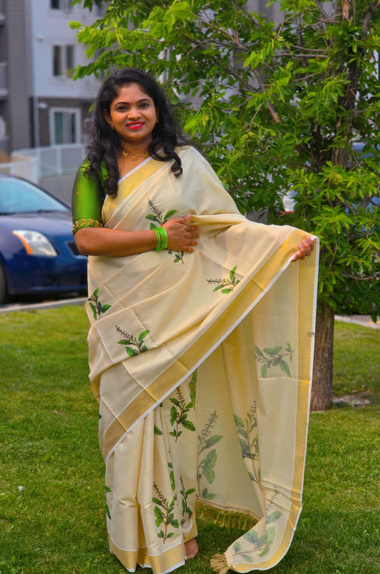 Tulasi Tissue Saree