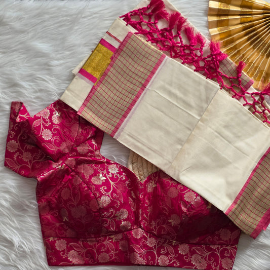 Combo set Mund with Brocade blouse