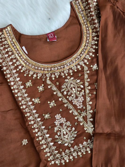 Premium brown color 3 piece set