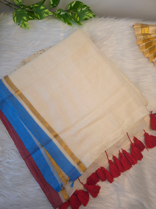 Mulcotton sarees small border