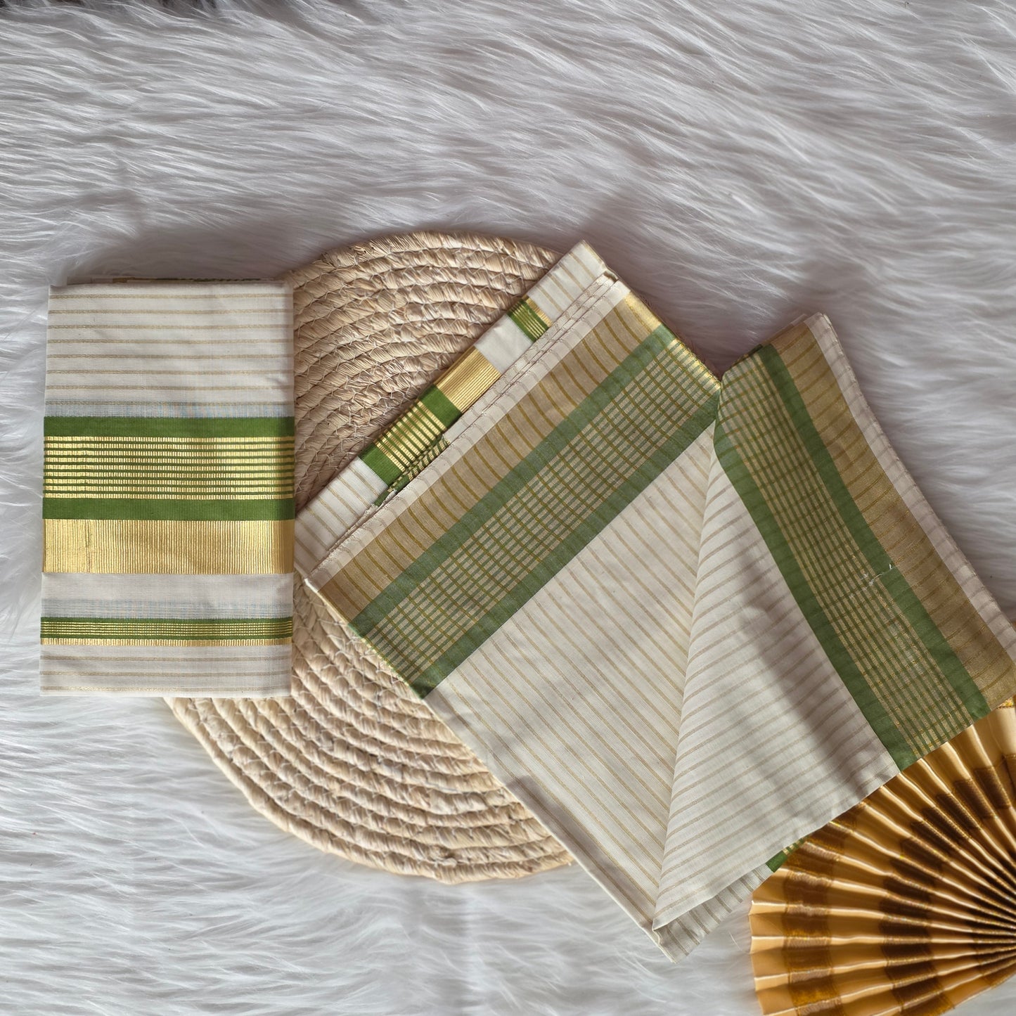 Set Mund olive green