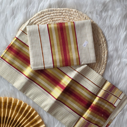 Set Mund - Meroon with gold